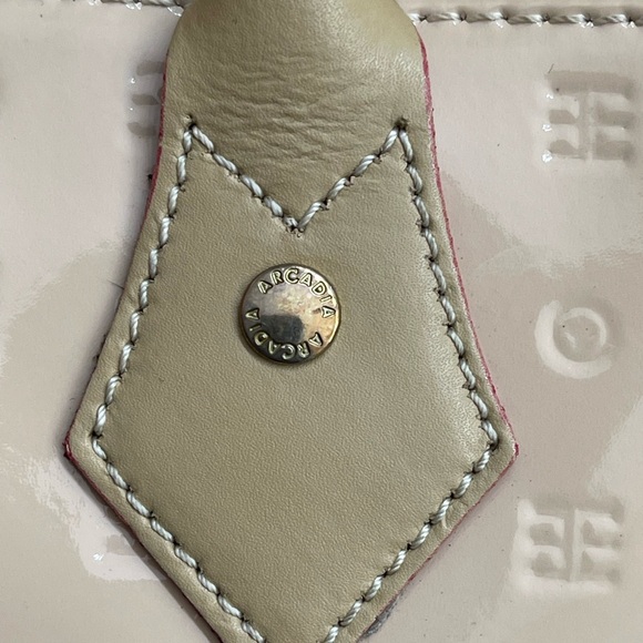 Arcadia Hand beige/ red Italian Bag size OS - Picture 16 of 16